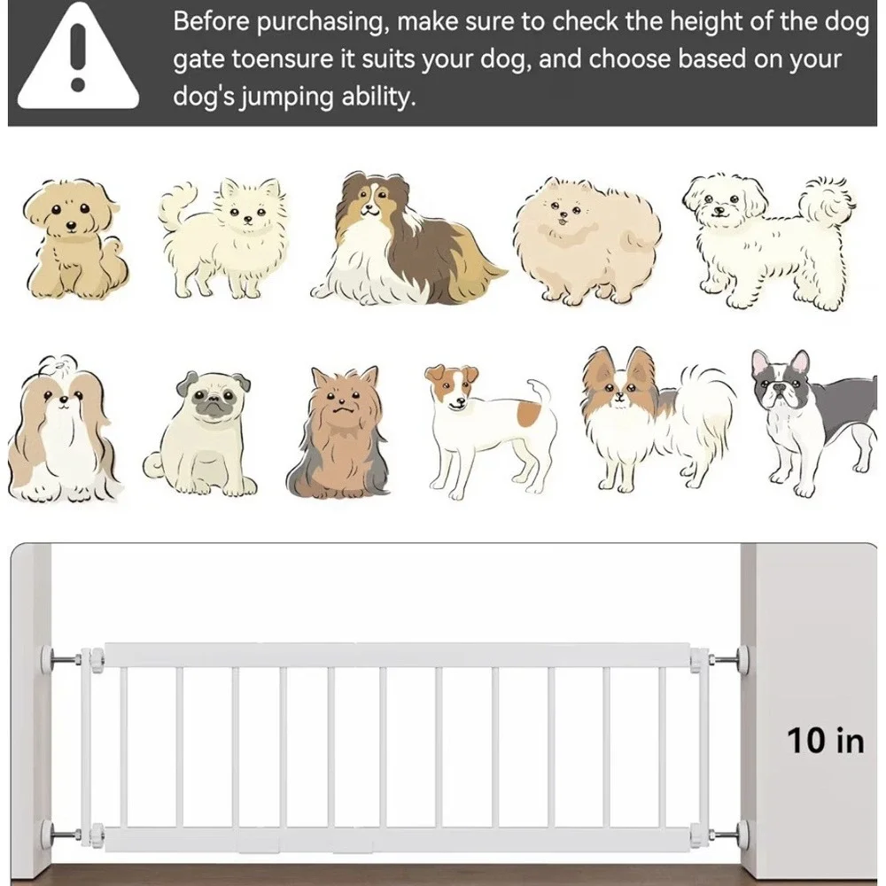 Short Dog Gate Indoor - MOOECKOM 10